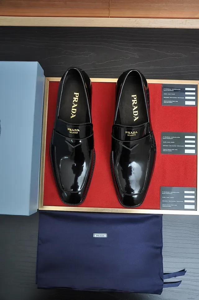 Black Glossy Patent Leather Penny Strap Loafer 5