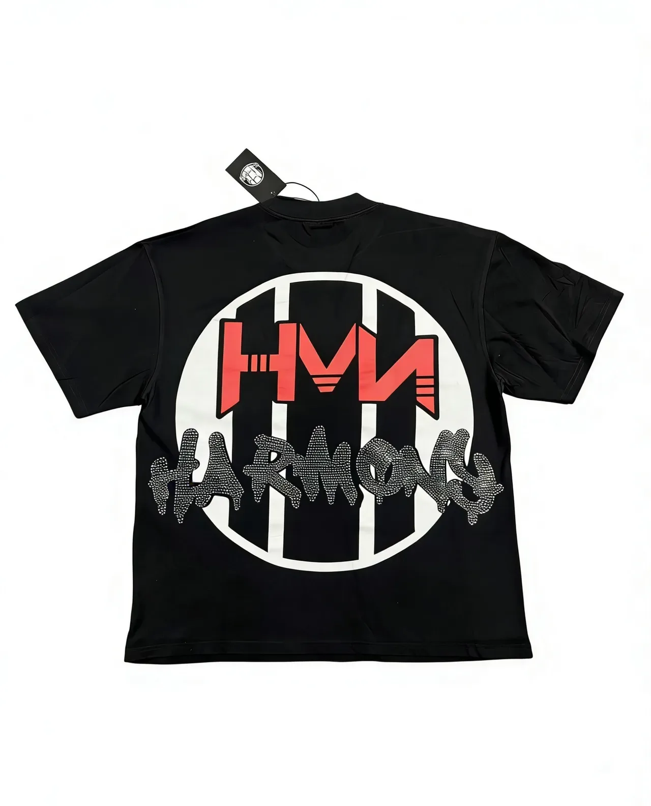 Black Graphic-Print Oversized Double-Sided T-Shirt 6
