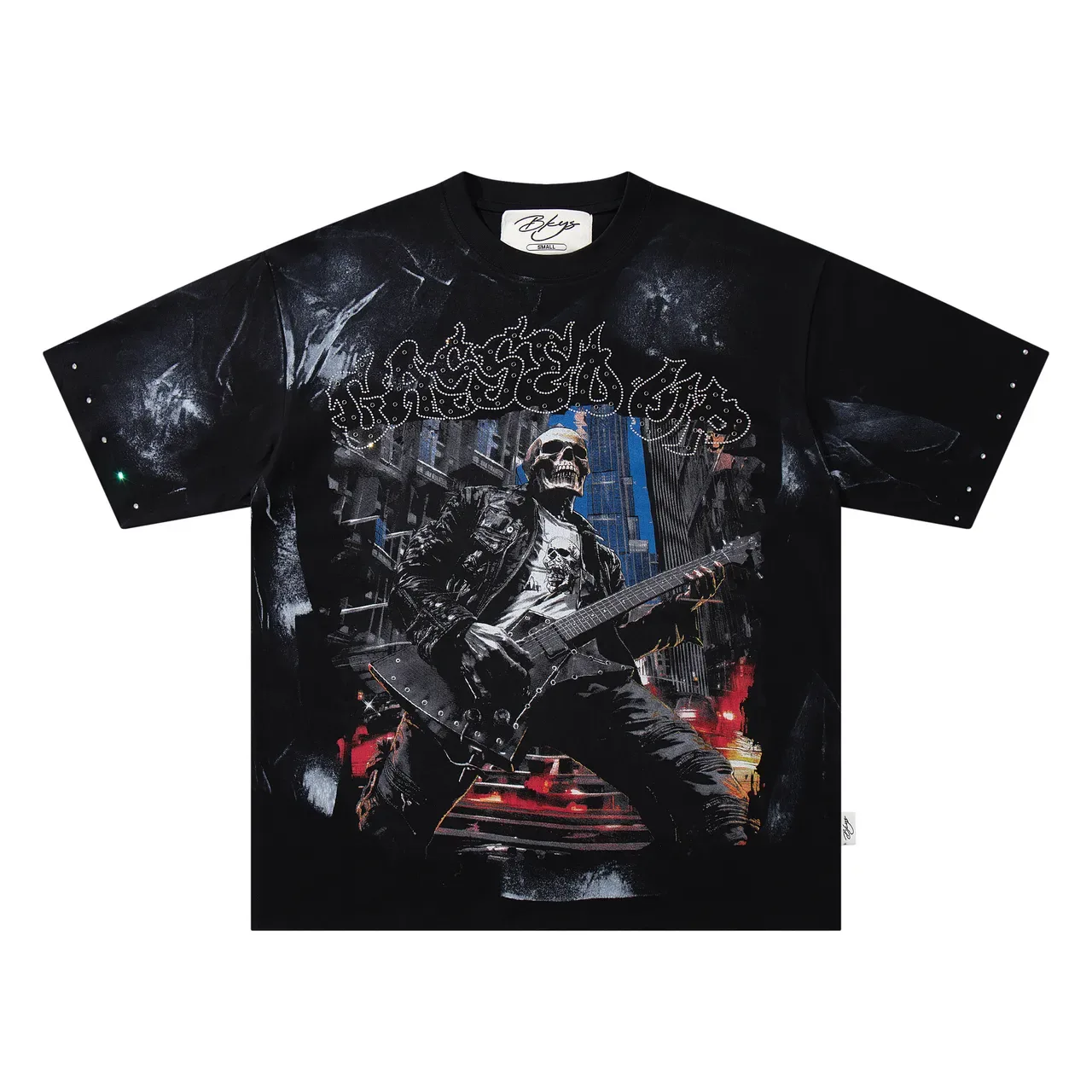 Black Graphic Print Oversized T-Shirt 3