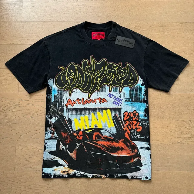 Black Graphic Print Oversized T-Shirt 5