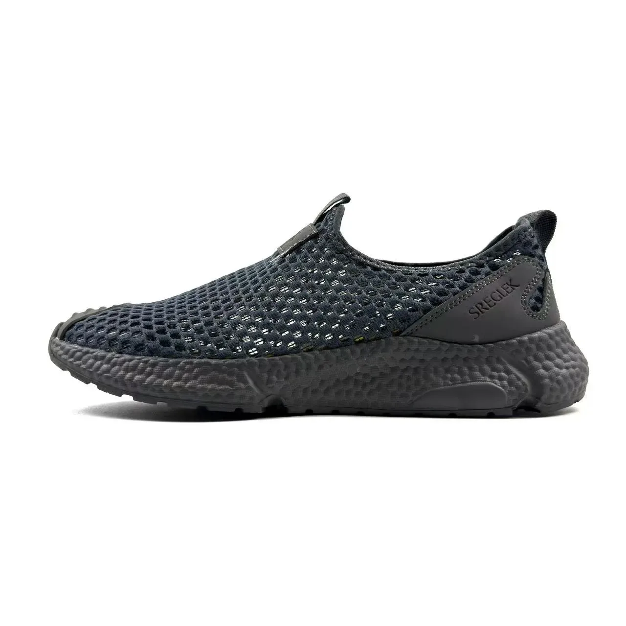 Black Mesh Slip-On Lifestyle Sneaker 2