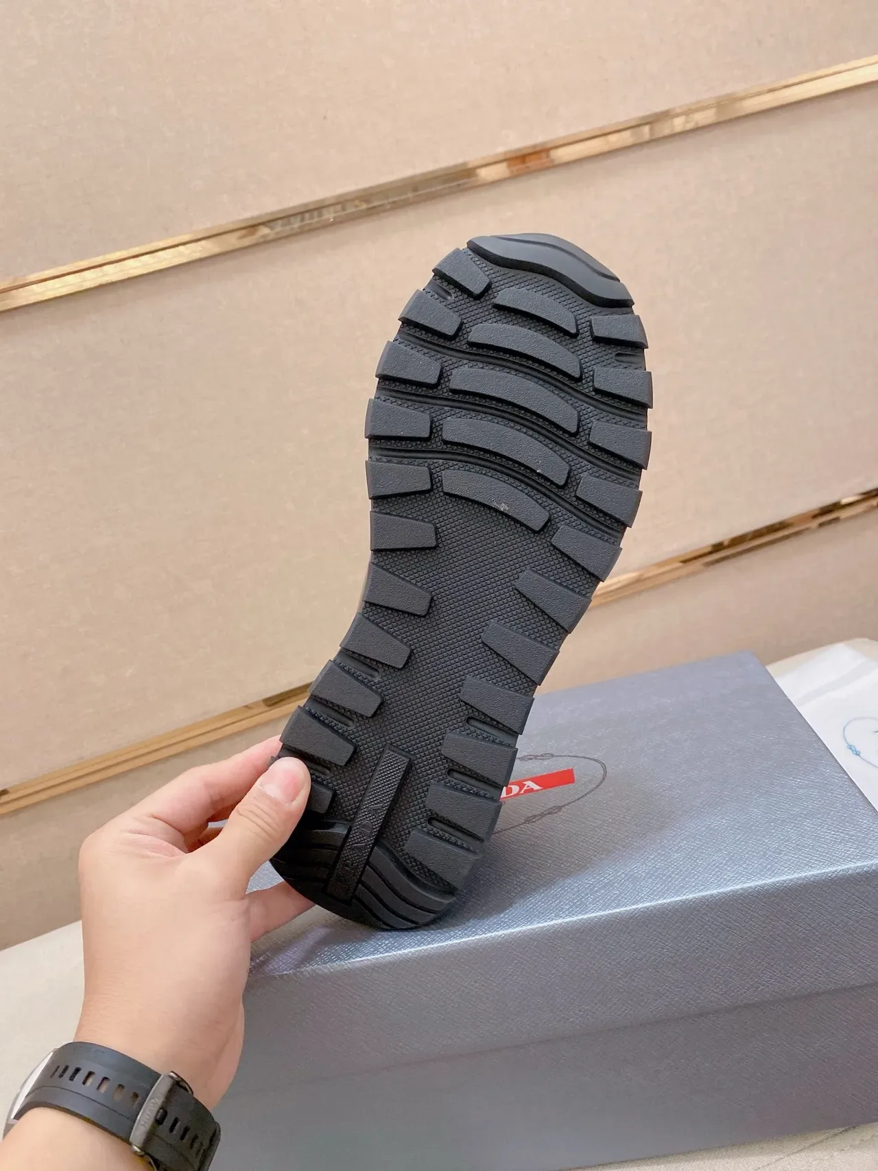 Black Multi-Material Upper White Midsole Lifestyle Sneaker 2