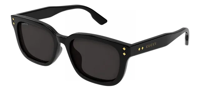 Black Rectangular Lens Thin Frame Sunglasses 3