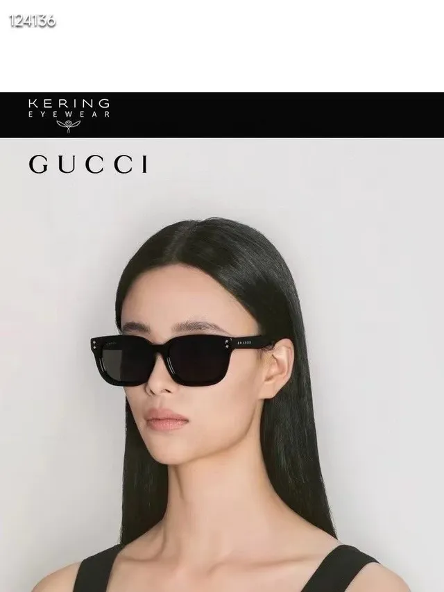 Black Rectangular Lens Thin Frame Sunglasses 9