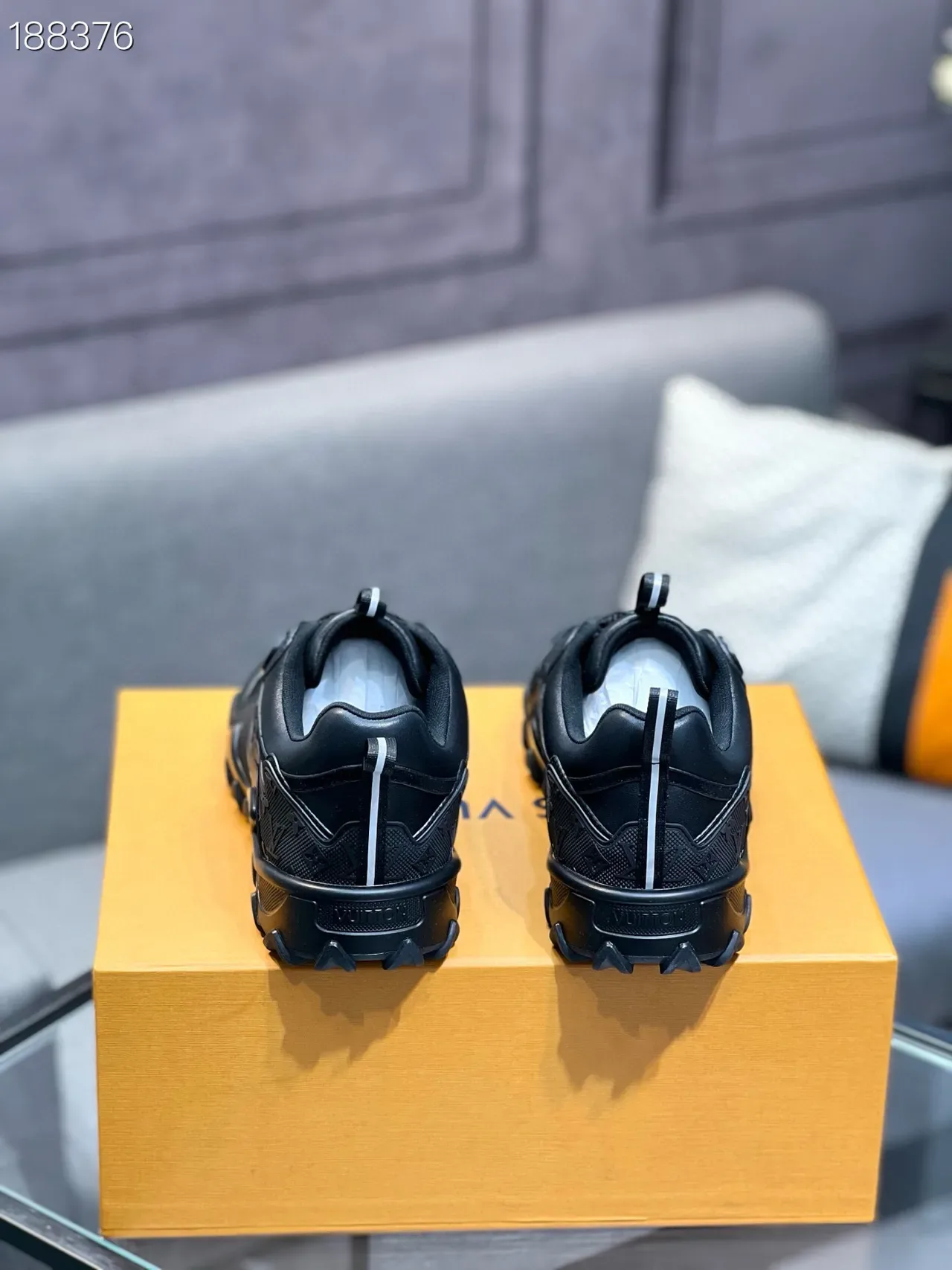 Black Sculpted Multi-Panel Lace-Up Sneakers 2