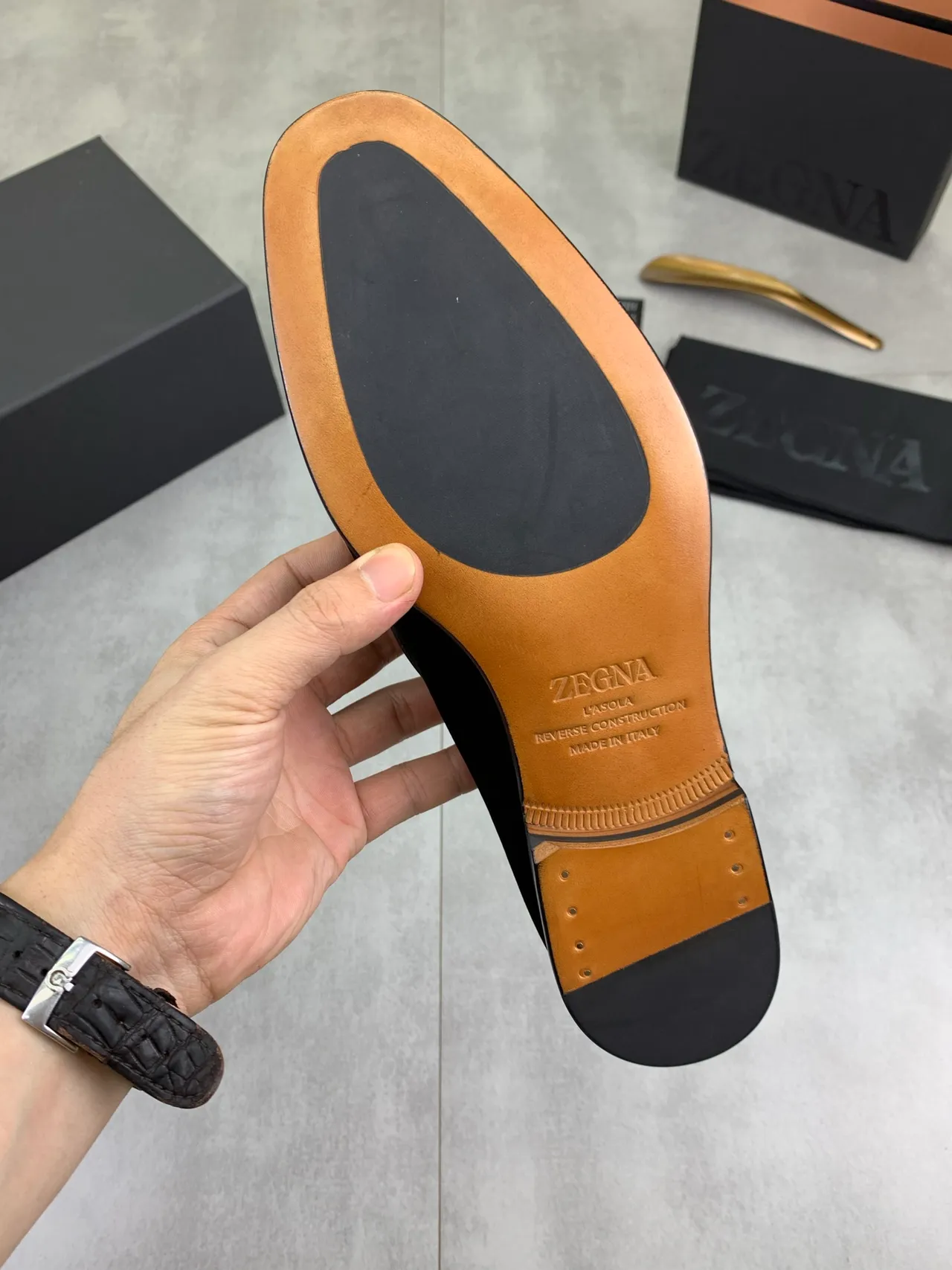 Black Suede Penny Strap Loafer 3