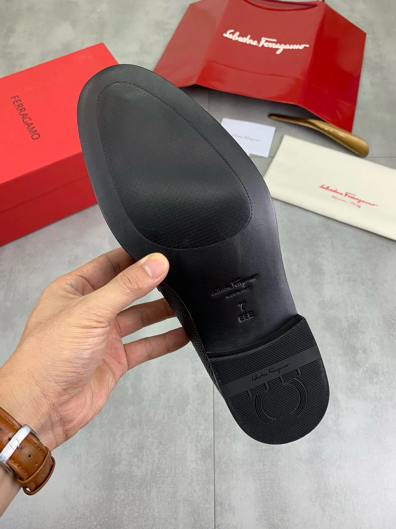 Black Woven Leather Braided Strap Loafer 3