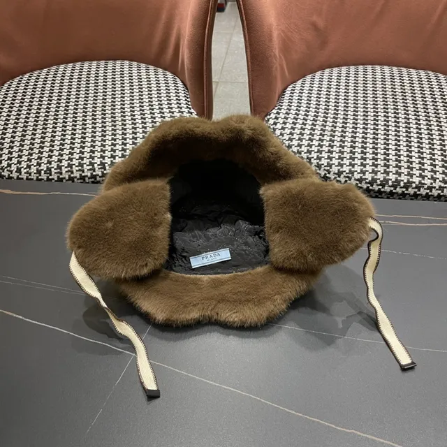 Gorro Marrón Beige Forro de Piel Orejeras 9