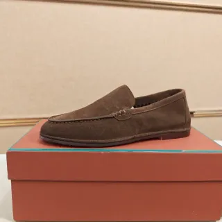 Loafers marrons de camurça Moc-Toe Slip-On