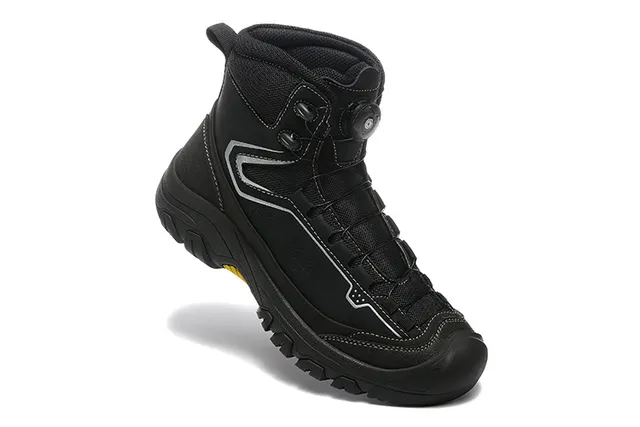CRISPI Army Green Black BOA Dial Closure Gaiter-Style Collar Hiking Boots 10