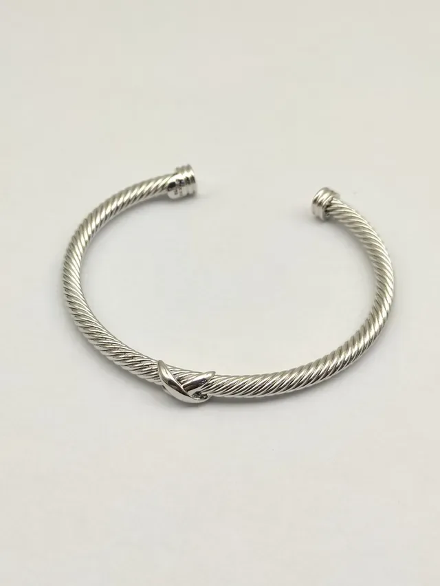 David Yurman Cable Classics Twisted Cable X-Knot Silver Bracelet 5