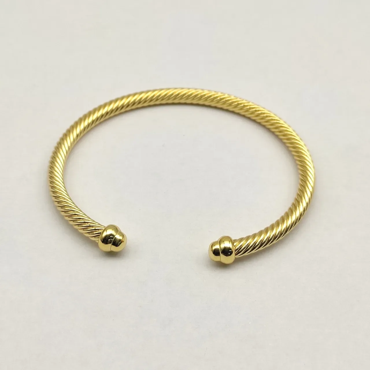 David Yurman Cable Classics Twisted Gold-Tone Open Cuff Bracelet 6