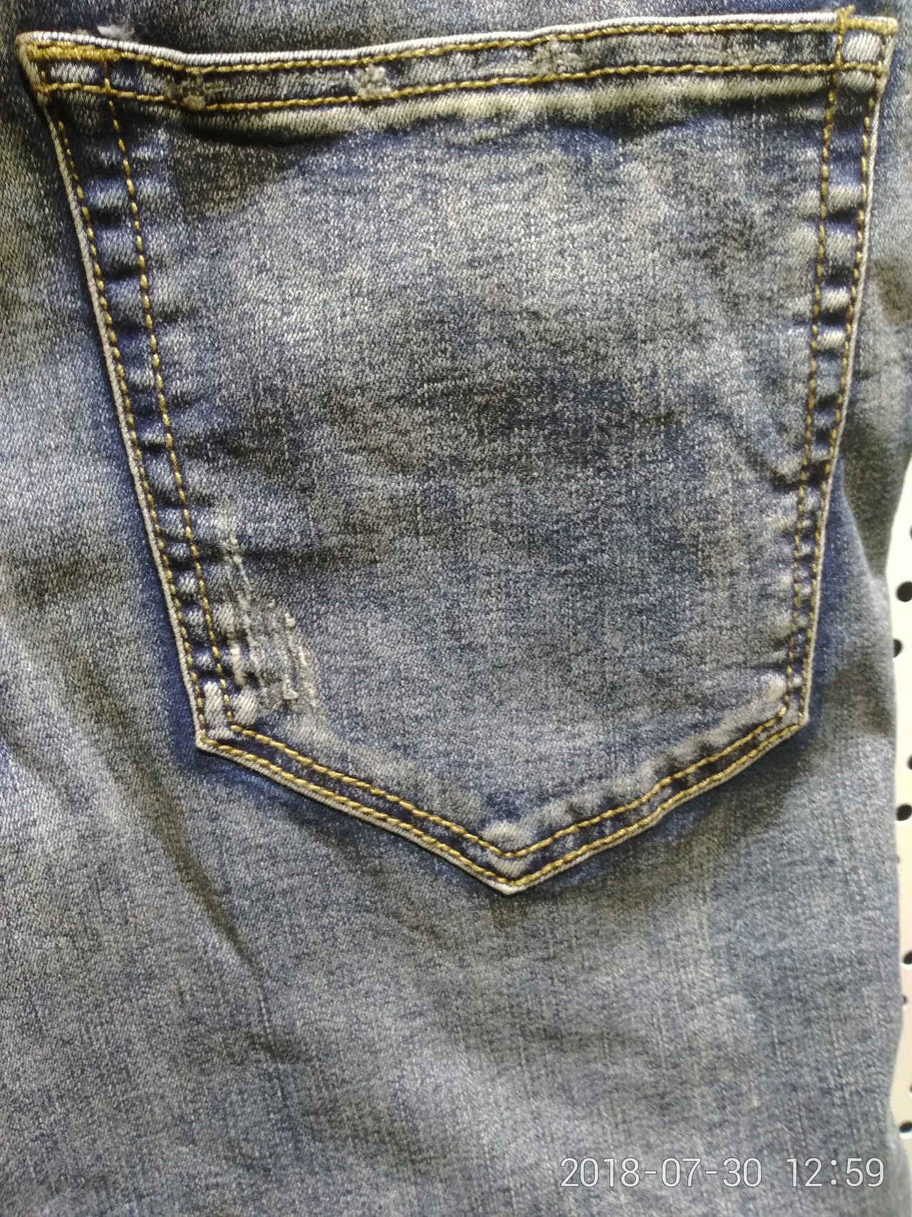 بناطل جين distressed مع جيوب أزيب وألواح موتو 3