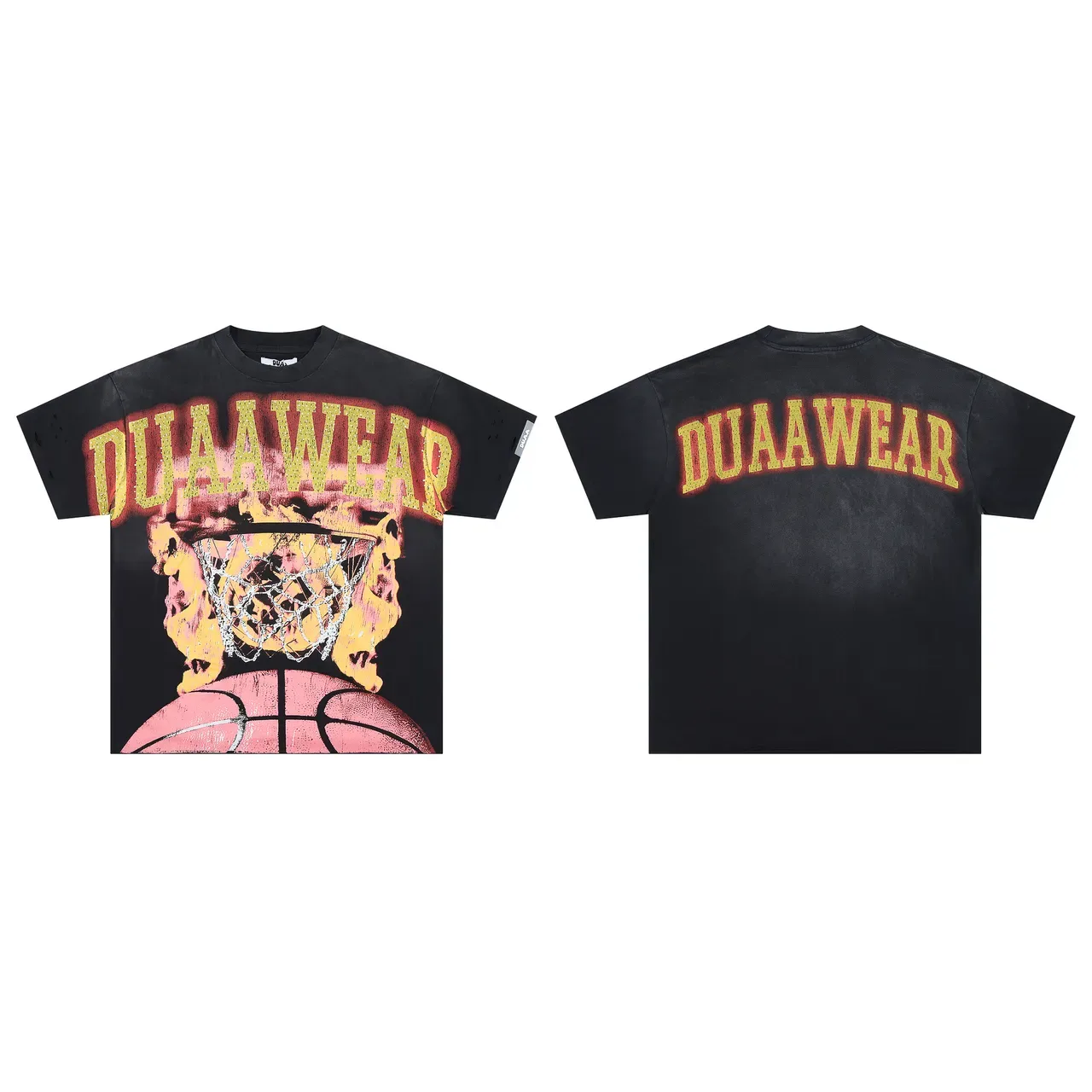 DUA A WEAR Graphic-Print Oversized Basketball T-Shirt 2