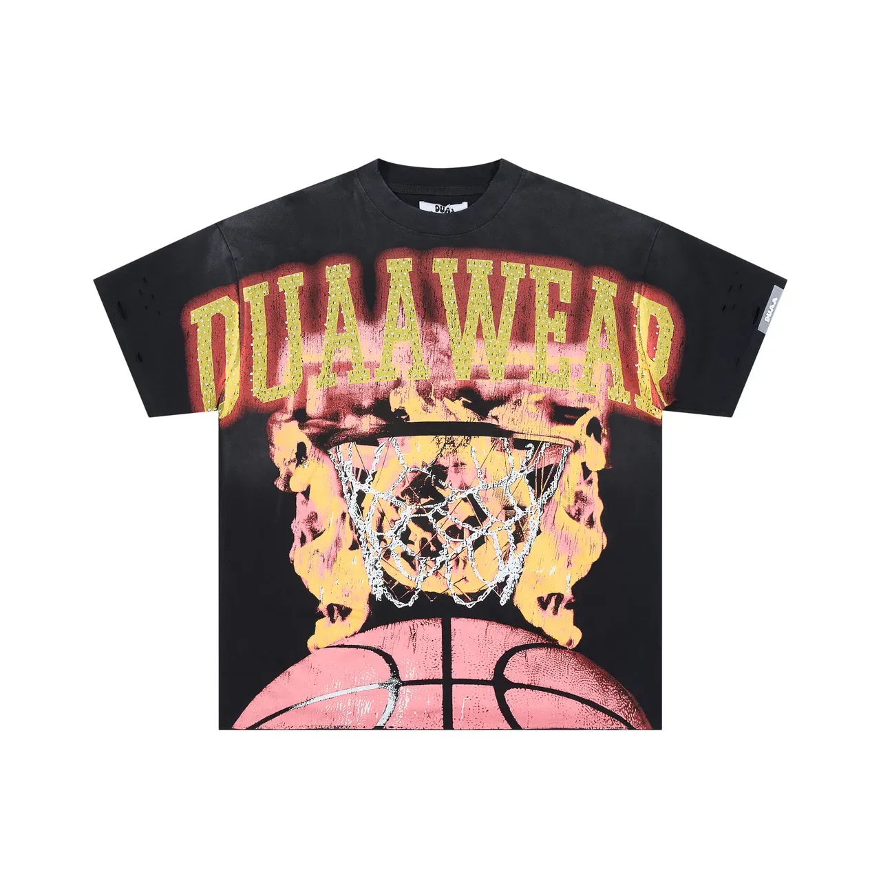 DUA A WEAR Graphic-Print Oversized Basketball T-Shirt 3
