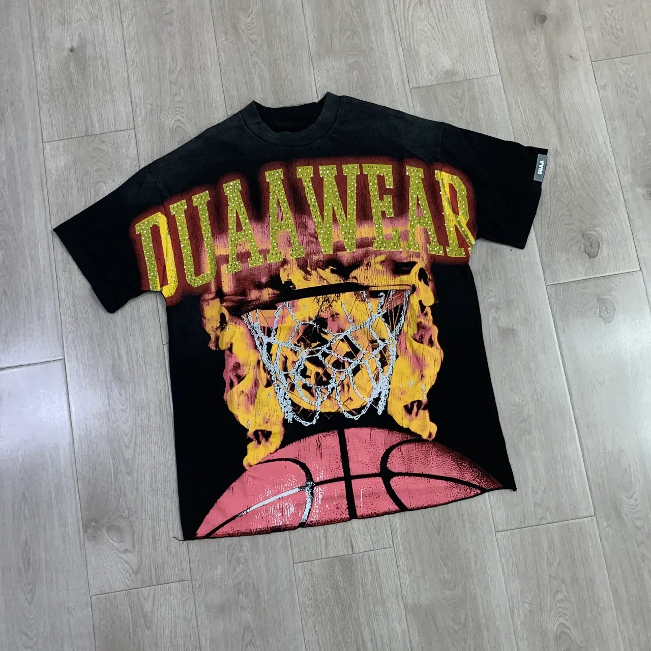 DUA A WEAR Graphic-Print Oversized Basketball T-Shirt 5