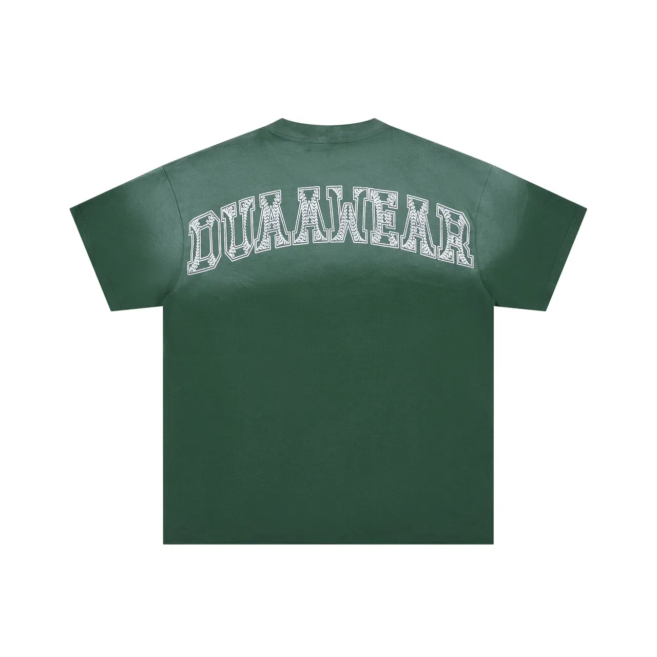 DUA AWEAR Camiseta Oversized Estampa Gráfica Desgastada 4
