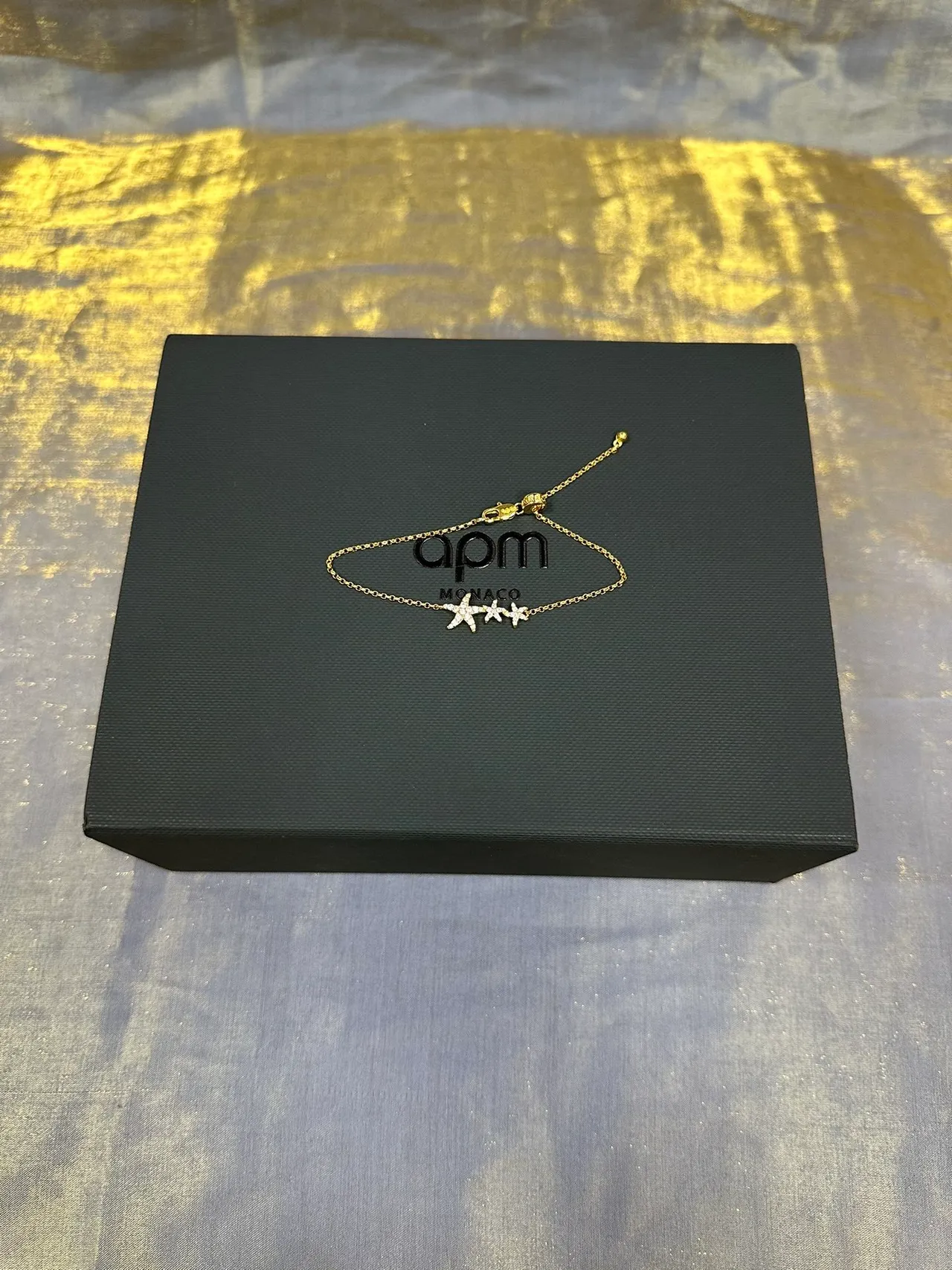 金色调 Pavé 海星簇形手链 6