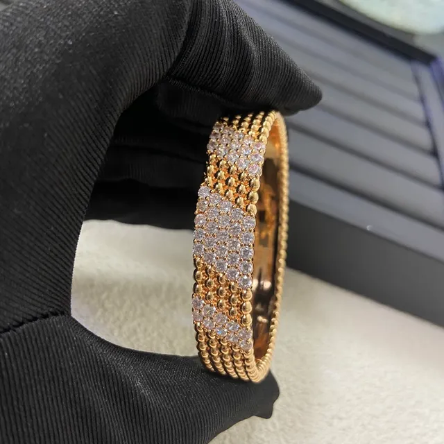 Gold Tone, Silver Tone, and Rose Gold Tone Pavé Crystal Beaded Hinged Bangle Bracelets 8