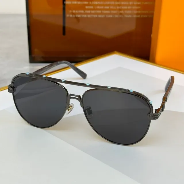 Green Silver Aviator Silhouette Gradient Lenses Sunglasses 7