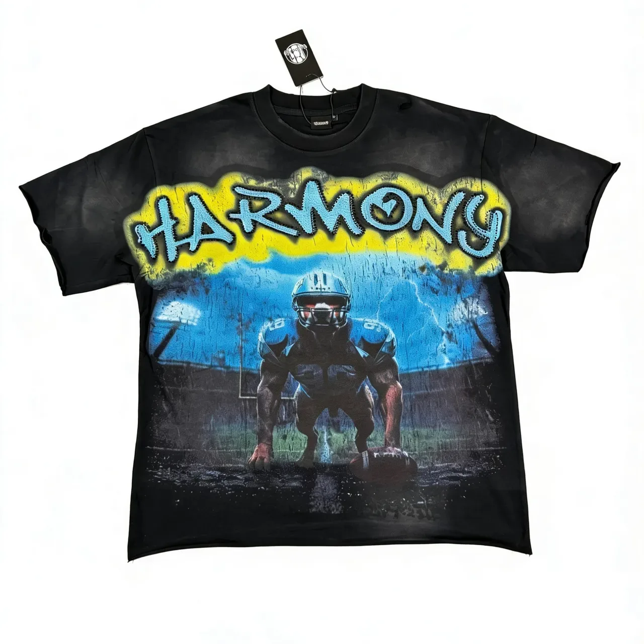 Harmony Graphic Print Black T-Shirt 9