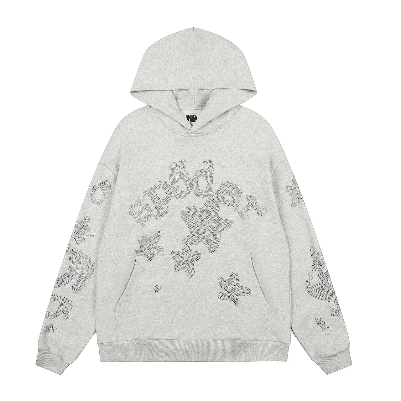 Chándal gris heather con estrellas de strass 2