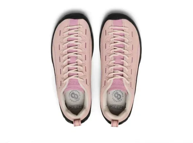 KEEN Pink Black Suede Upper Dual-Lace System Lifestyle Sneakers 4