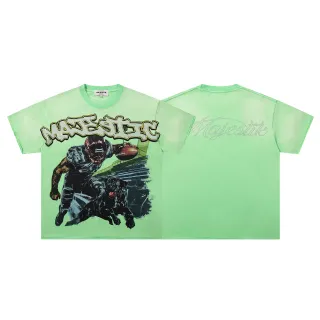 MAJESTIK Graphic Print Oversized T-Shirt