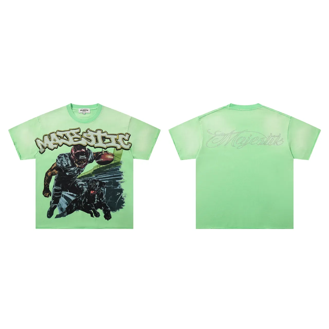 Camiseta oversized con estampado gráfico MAJESTIK 2