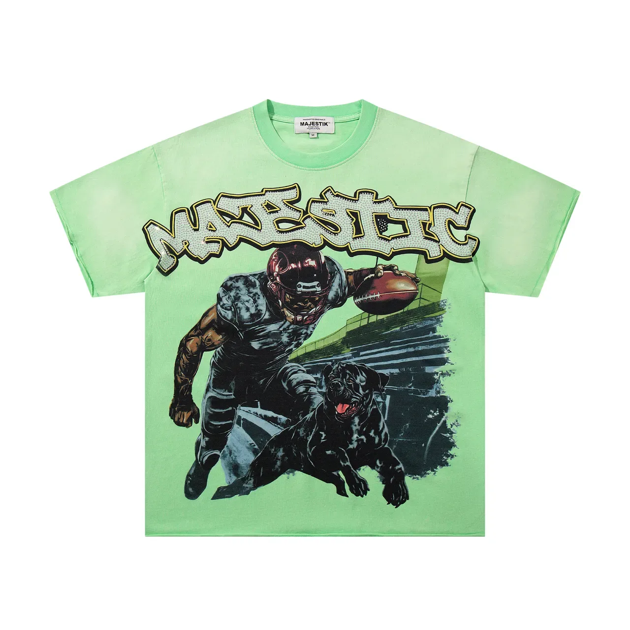 Camiseta oversized con estampado gráfico MAJESTIK 4