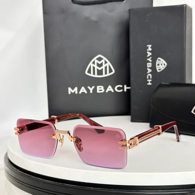 Maybach Rimless Gradient Blue Sunglasses 4