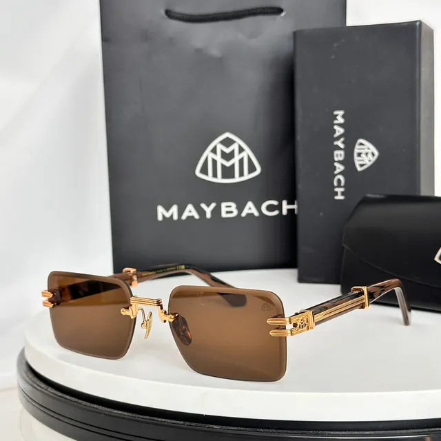 Maybach Rimless Gradient Blue Sunglasses 6