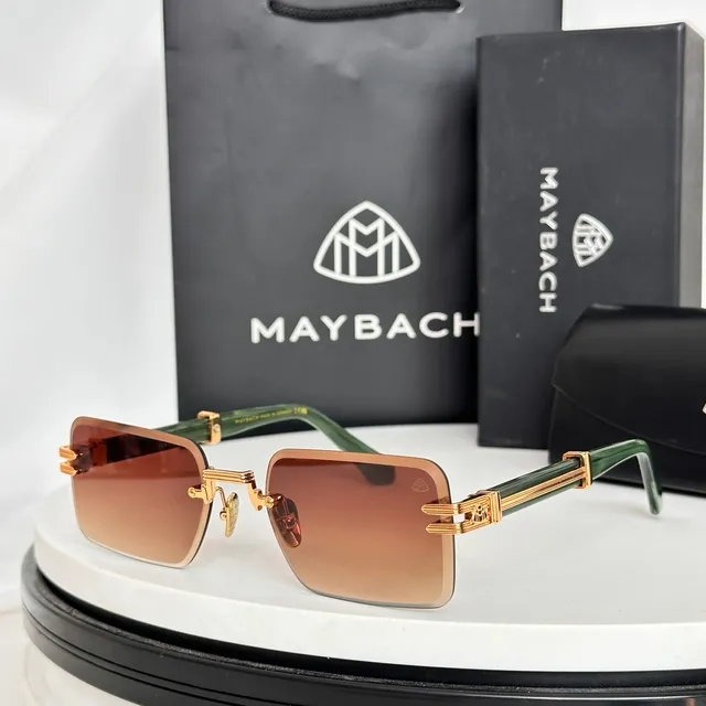 Maybach Rimless Gradient Blue Sunglasses 8