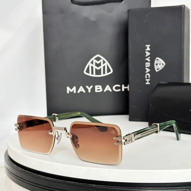 Maybach Rimless Gradient Blue Sunglasses 9