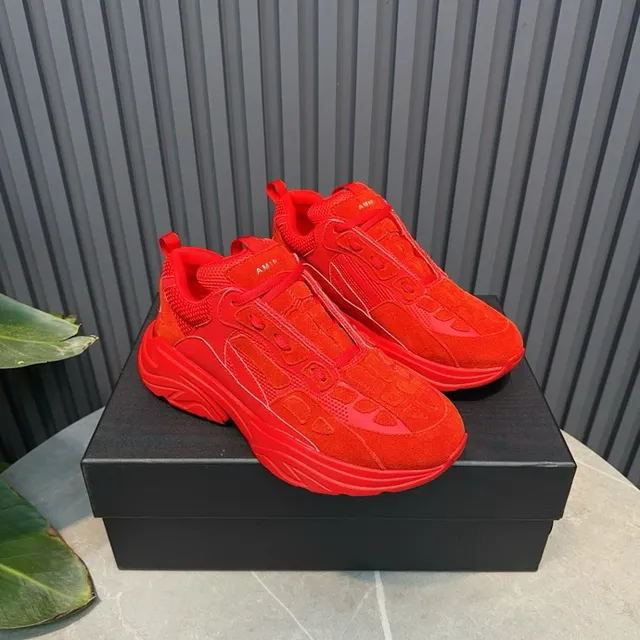 Monochromatic Red Oversized Chunky Sneaker 5
