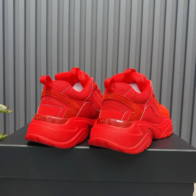 Monochromatic Red Oversized Chunky Sneaker 6
