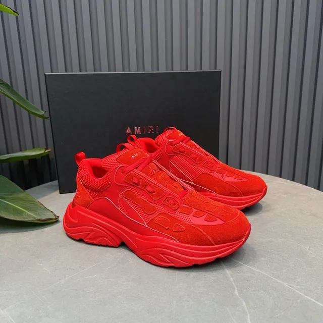 Monochromatic Red Oversized Chunky Sneaker 7