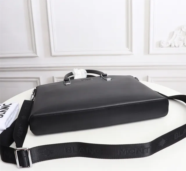 Montblanc Meisterstück Black Silver Structured Dual-Handle Tote Bag 3