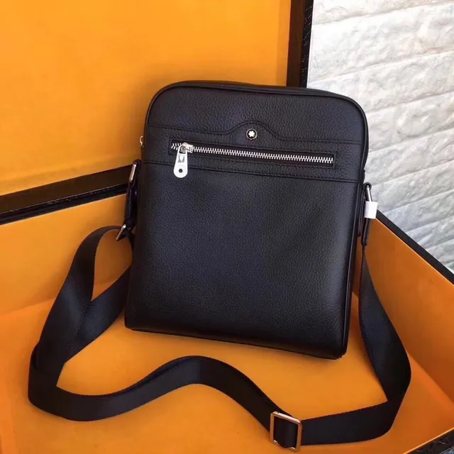 Montblanc Meisterstück Leather Collection Black Structured Messenger Bag 7