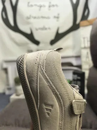 Olive Gray Laceless Strap Sneakers 13