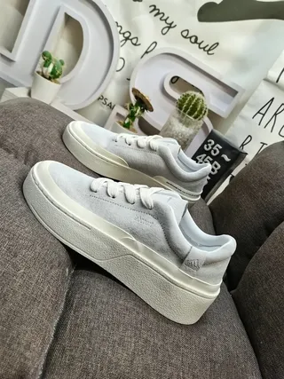 Pastel Pink Platform Lifestyle Sneakers 7