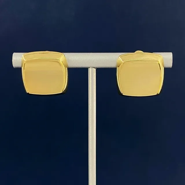 Joyería de Bloque Geométrico en Oro Pulido 7