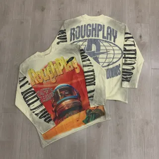 Roughplay Graphic Print Long-Sleeve T-Shirt