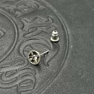 Silver and Gold Floral Stud Earrings 6