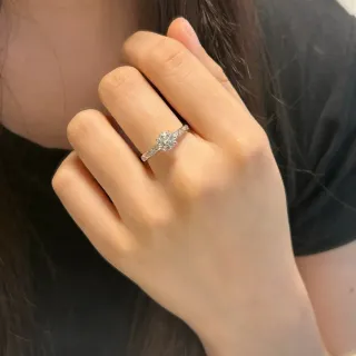 圆形切割单石 Pavé 戒指带