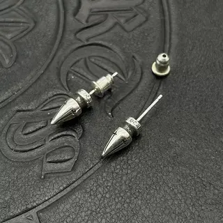 Spike-Shaped Metallic Stud Earrings