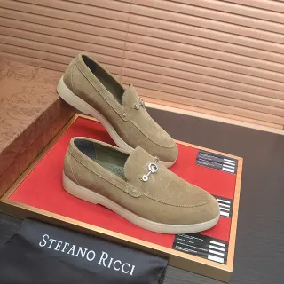 Stefano Ricci বেজ গ্রিন সুয়েড উপর হর্সবিট বাকেল লুফার