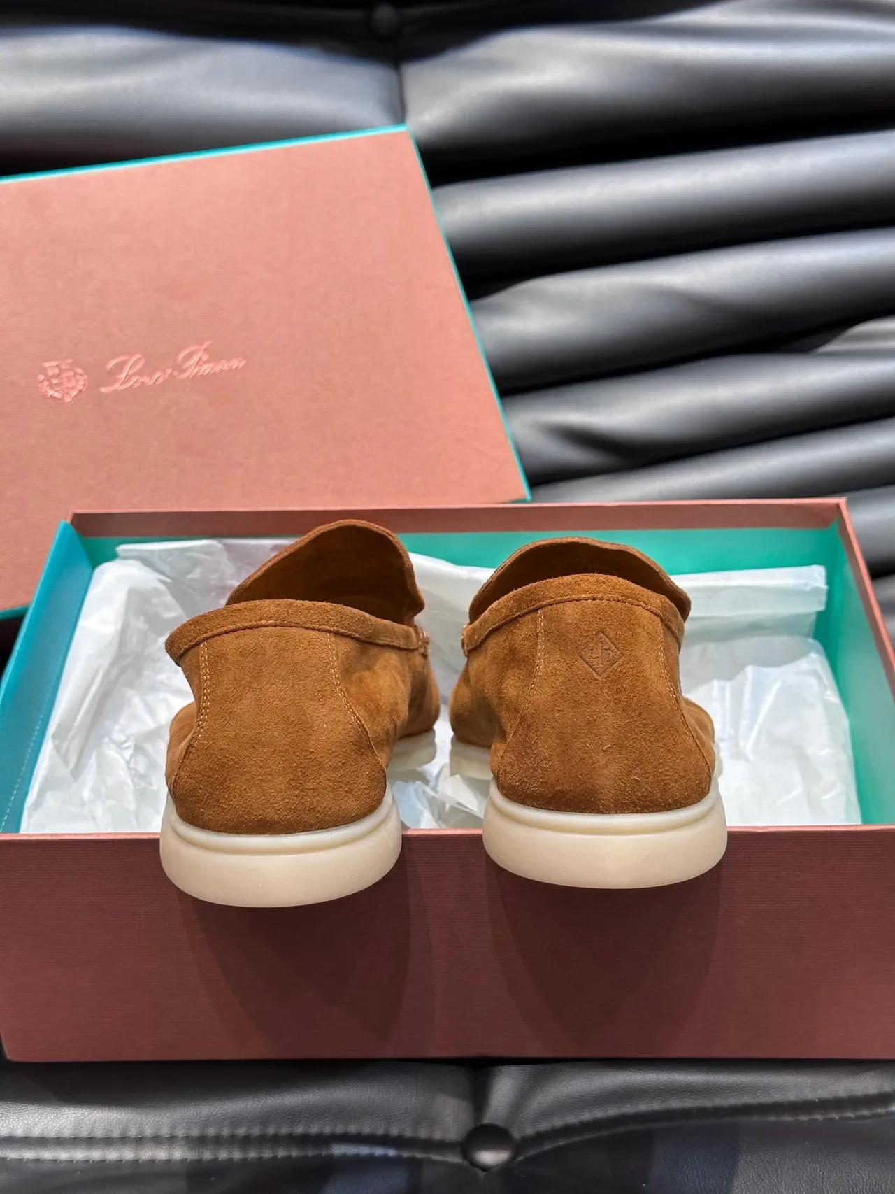 Tan Suede Moc-Toe Slip-On Loafers 8