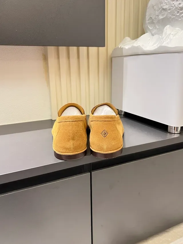 Tan Suede Penny Strap Loafers 2