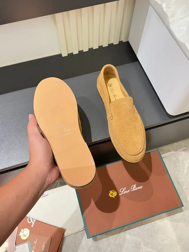 Tan Suede Penny Strap Loafers 3